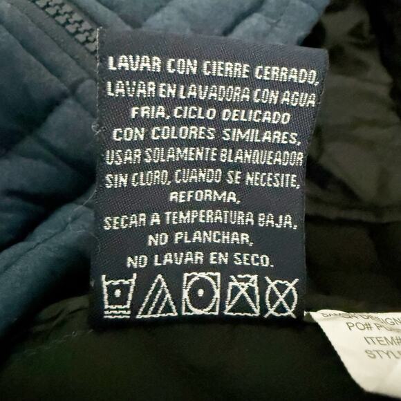 BEN SHERMAN | Navy Blue Quilted Puffer Full Zip Men's Soft Warm | Size Medium - Picture 9 of 9